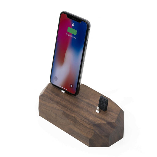 Base de Carregamento Dupla iPhone e Apple AirPods | Madeira Nogueira