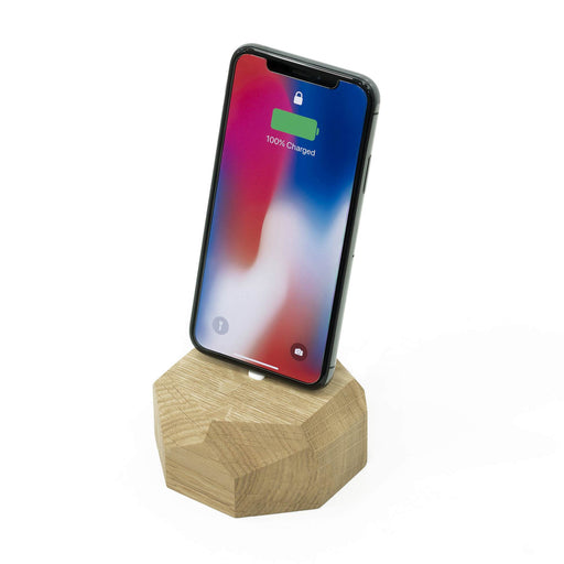 Base de Carregamento para iPhone | Madeira Carvalho