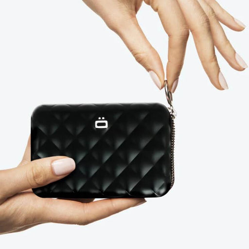 Carteira Quilted com Zipper | Preto
