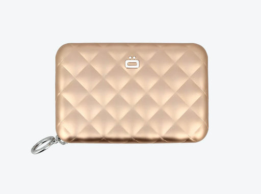 Carteira Quilted com Zipper | Rosa Gold