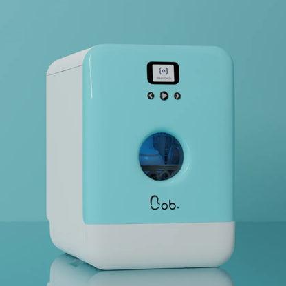 Maq, de Lavar Louça Compacta Bob Branco/Azul Gelo