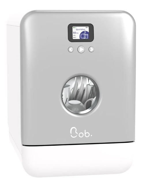 Maq, de Lavar Louça Compacta Bob Branco/Cinza