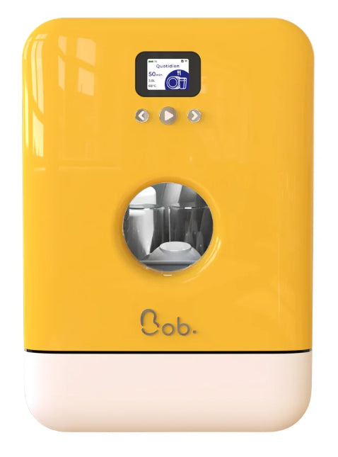 Maq, de Lavar Louça Compacta Bob Branco/Amarelo