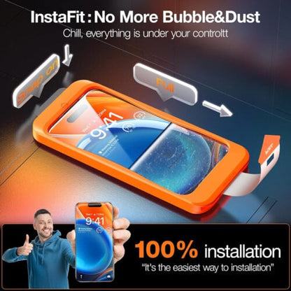 Protetor Ecrã Vidro Temperado Clear iPhone 16 Pro - Install Master