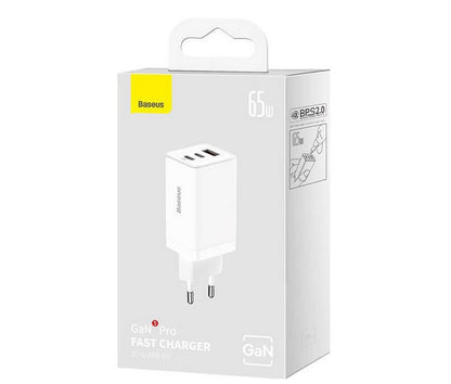 Carregador Gan5 Pro Fast Charger 2C+U 65W Eu White(Include Xiaobai Series Fast Charging Cabo Ty