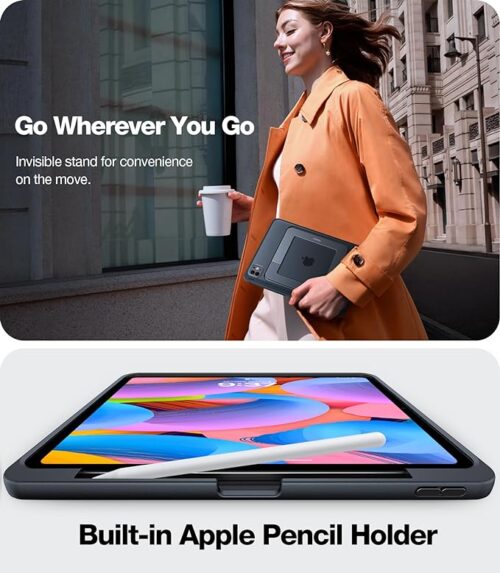 Capa Torras Ostand Duo preta para iPad Pro 11 2021/2022 e iPad Air 4/5/Air 11 (2024)