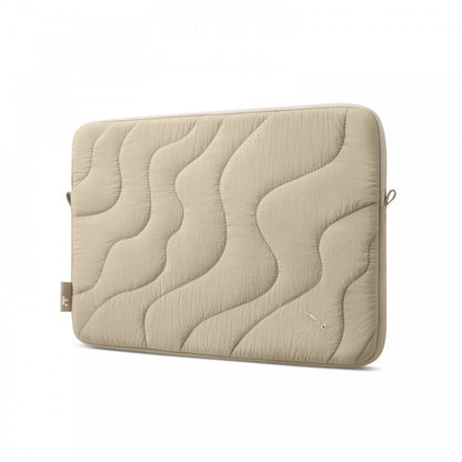 Mala 14 Inch Macbook Terra-A27 Puffy Laptop Sleeve Natural Sand