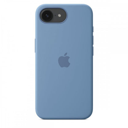 Capa iPhone 16e Silicone Azul-inverno