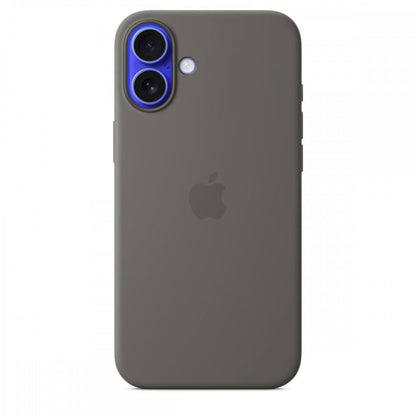 Capa MagSafe iPhone 16 Plus Silicone Cinzento rocha