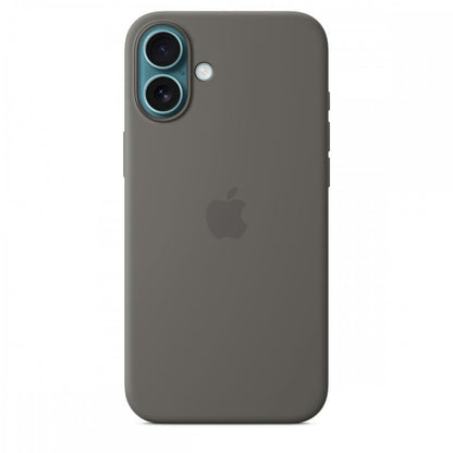 Capa MagSafe iPhone 16 Plus Silicone Cinzento rocha
