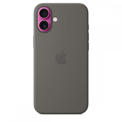 Capa MagSafe iPhone 16 Plus Silicone Cinzento rocha