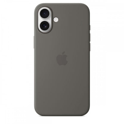 Capa MagSafe iPhone 16 Plus Silicone Cinzento rocha