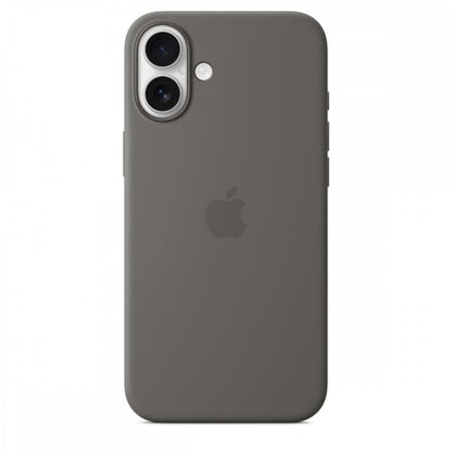 Capa MagSafe iPhone 16 Plus Silicone Cinzento rocha