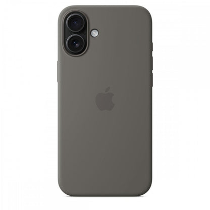 Capa MagSafe iPhone 16 Plus Silicone Cinzento rocha