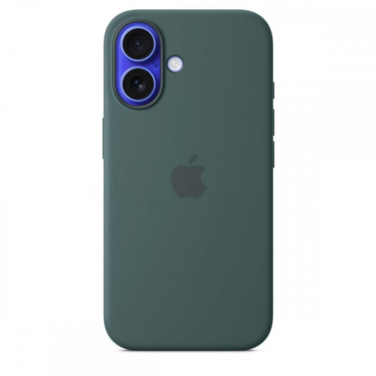 Capa MagSafe iPhone 16 Silicone Verde lago