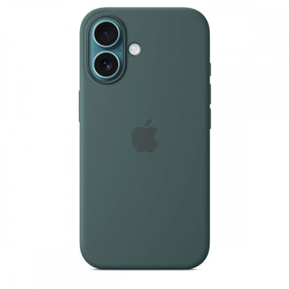 Capa MagSafe iPhone 16 Silicone Verde lago