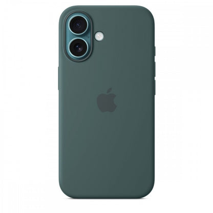 Capa MagSafe iPhone 16 Silicone Verde lago