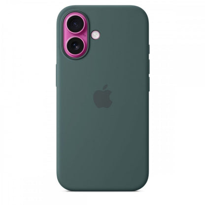 Capa MagSafe iPhone 16 Silicone Verde lago