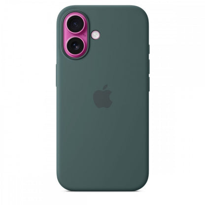 Capa MagSafe iPhone 16 Silicone Verde lago
