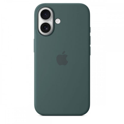 Capa MagSafe iPhone 16 Silicone Verde lago