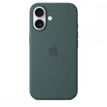 Capa MagSafe iPhone 16 Silicone Verde lago