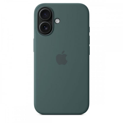 Capa MagSafe iPhone 16 Silicone Verde lago