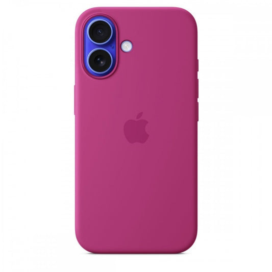 Capa MagSafe iPhone 16 Silicone Fœcsia