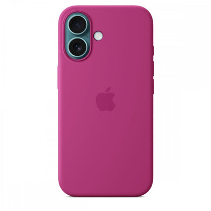 Capa MagSafe iPhone 16 Silicone Fœcsia