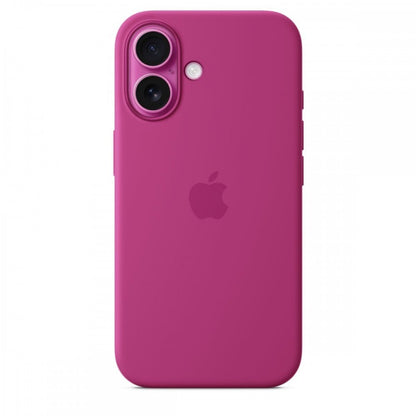 Capa MagSafe iPhone 16 Silicone Fœcsia