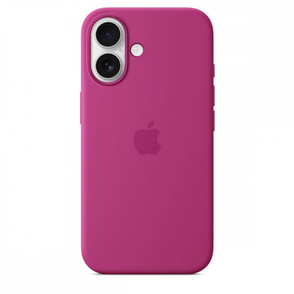 Capa MagSafe iPhone 16 Silicone Fœcsia