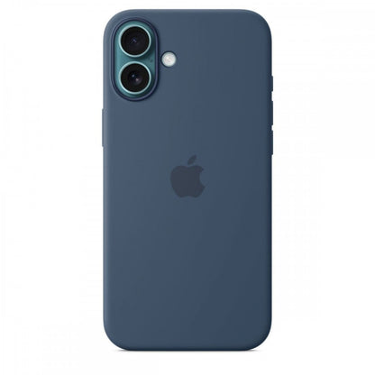 Capa MagSafe iPhone 16 Plus Silicone Azul denim
