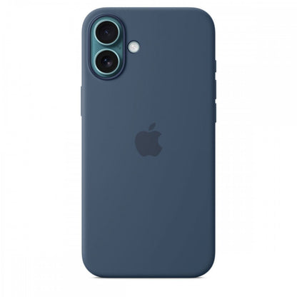 Capa MagSafe iPhone 16 Plus Silicone Azul denim