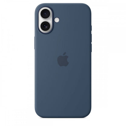 Capa MagSafe iPhone 16 Plus Silicone Azul denim