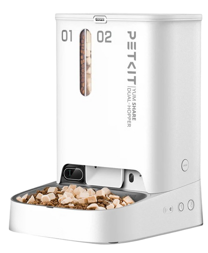 Alimentador Inteligente Yumshare Dual-Hopper With Camera Smart Pet Feeder 2