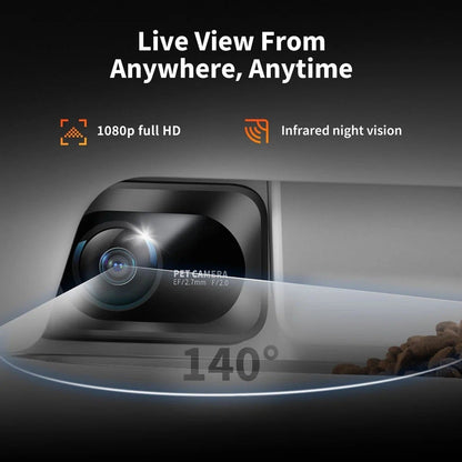 Alimentador Inteligente Yumshare Dual-Hopper With Camera Smart Pet Feeder 2
