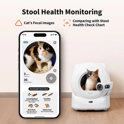 Caixa de Areia Purobot Ultra With Camera Smart Cat Litter Box