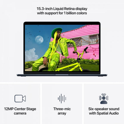 Macbook Air 15P Apple M5 Chip c/ 10 Core Cpu/10 Core Gpu, 24Gb, 1Tb Ssd - Meia?noite