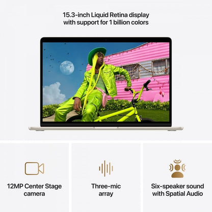 Macbook Air 15P Apple M5 Chip c/ 10 Core Cpu/10 Core Gpu, 24Gb, 1Tb Ssd - Luz das estrelas