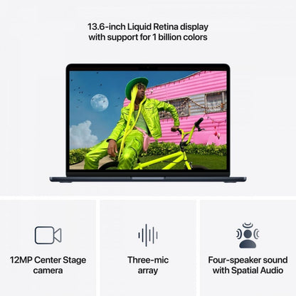 Macbook Air 13P Apple M5 Chip c/ 10 Core Cpu/8 Core Gpu, 16Gb, 512Gb Ssd - Meia-noite