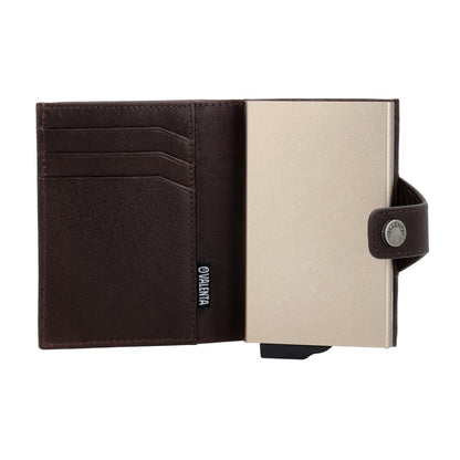 Valenta Card Wallet Leather Magsafe Luxe Chocolate