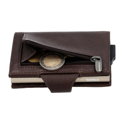 Valenta Card Wallet Leather Magsafe Luxe Chocolate