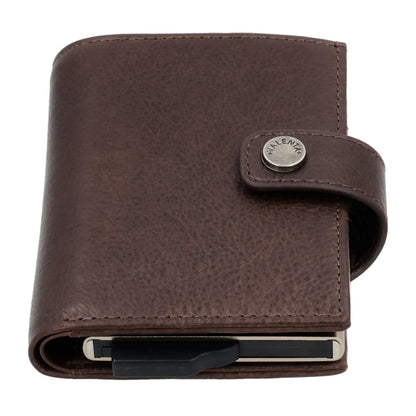 Valenta Card Wallet Leather Magsafe Luxe Chocolate