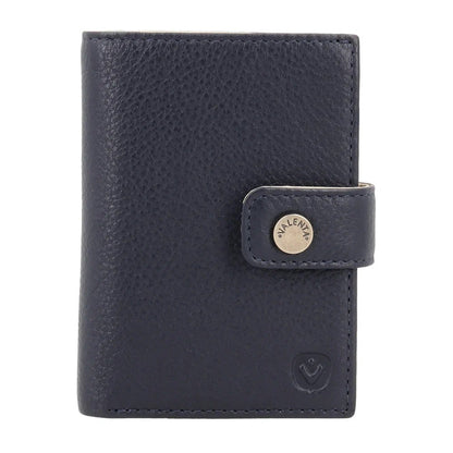 Valenta Card Wallet Leather Magsafe Luxe Navy