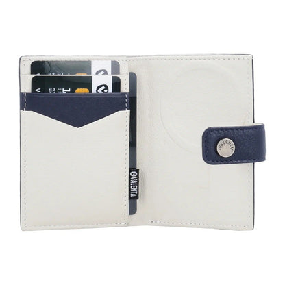 Valenta Card Wallet Leather Magsafe Luxe Navy