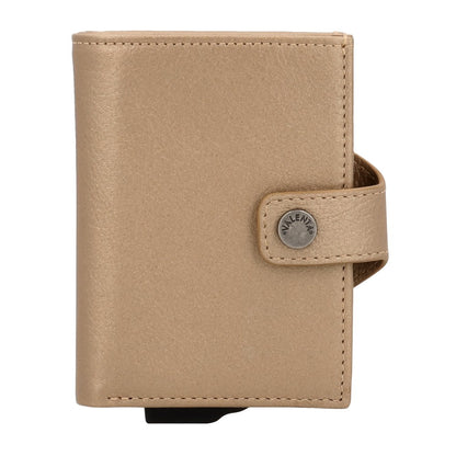 Valenta Card Case Plus Wallet Luxe Metallic Sand