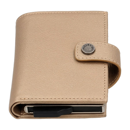 Valenta Card Case Plus Wallet Luxe Metallic Sand