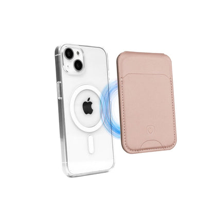 Valenta Card Wallet Stand Magsafe Metallic Rose