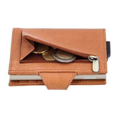 Valenta Card Case Plus Wallet Luxe Tan