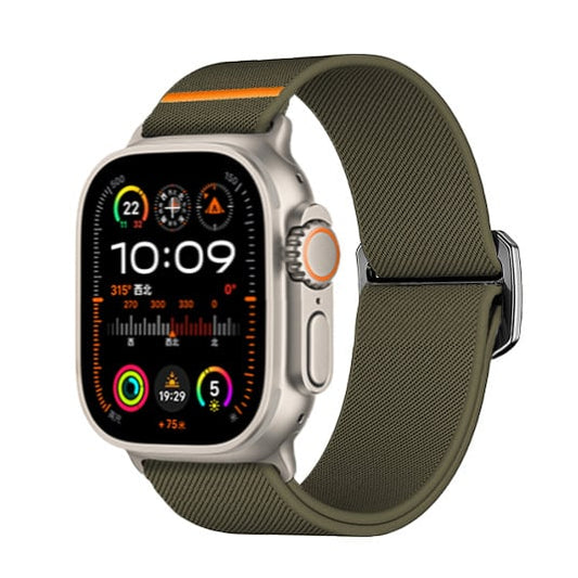 Bracelete Inmove Apple Watch Nylon 44/45/46/49mm Jun Green