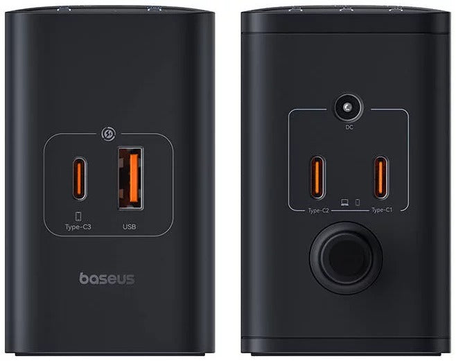 Carregador Digital Gan Intelligent Desktop Fast Charger 3C+U+DC 240W EU Preto